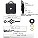 Mudder Continuous Sweep Quartz Clock Movement, 3/25 Inch Maximum Dial Thickness, 1/2 Inch Total Shaft Length