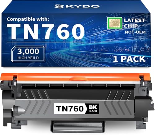 Image of Skydo TN760 Compatible Toner Cartridge Replacement for TN760 TN 760 TN-760 TN730 Toner Compatible with DCP-L2550DW MFC-L2710DW HL-L2370DW HL-L2390DW MFC-L2750DW HL-L2390DW HL-L2350DW (1 Black)