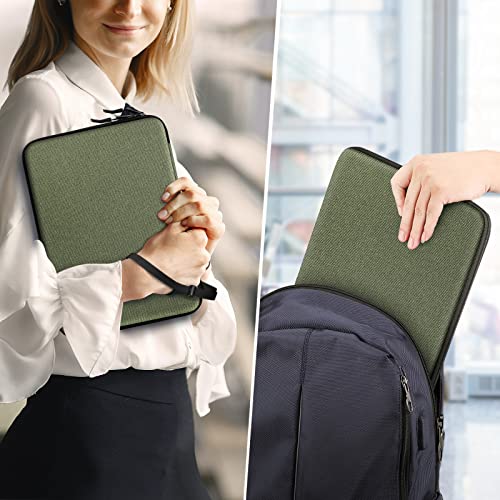 Image of FINPAC Hard Laptop Sleeve Case for MacBook Neo A18 Pro, 13 inch MacBook Air 2026 M5 /M4 /M3 /M2 /M1, 14 inch MacBook Pro 2026 M5 /M4 /M3 /M2 Pro /Max, Waterproof Case for Dell, Surface Laptop, HP, Acer, Olive