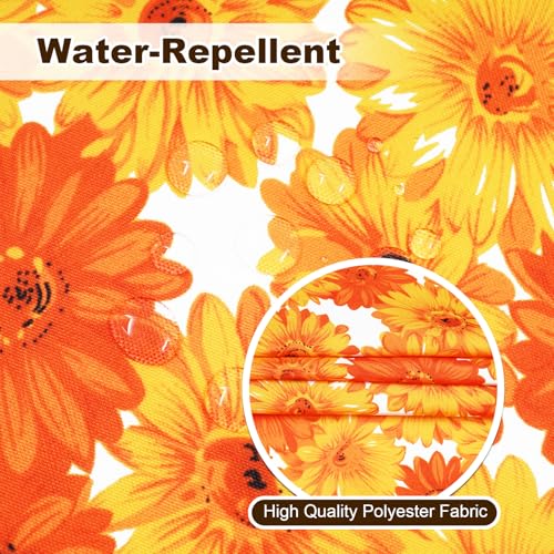 Image of Poise3EHome 60 inches Outdoor /Indoor Waterproof Spillproof Round Tablecloth with Umbrella Hole for Camping, Picnic, Christmas Tree Skirt, BBQ, Flower