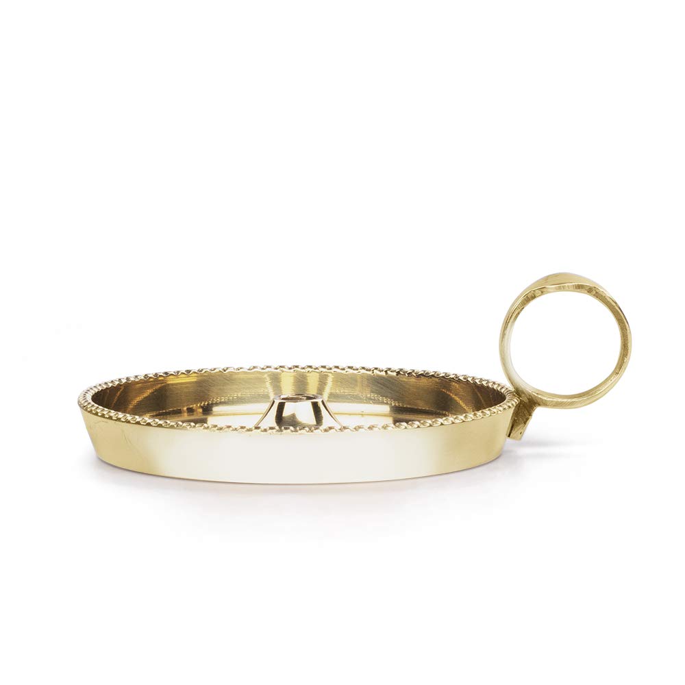 Borosil Brass Mangal Diya - Traditional Indian Diya -10