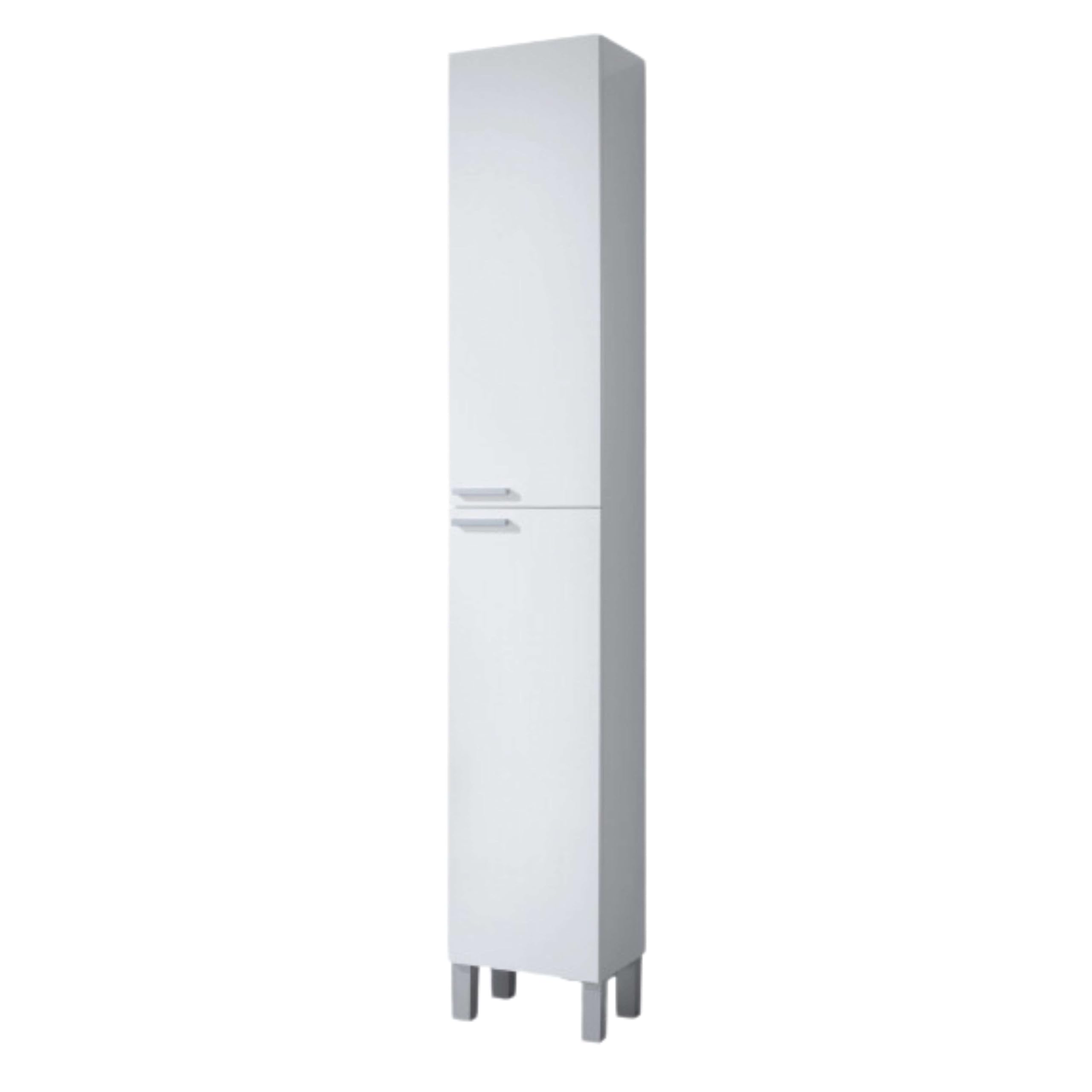 Arkitmobel White Koncept Tall Bathroom Cupboard Gloss - By Furniture Factor