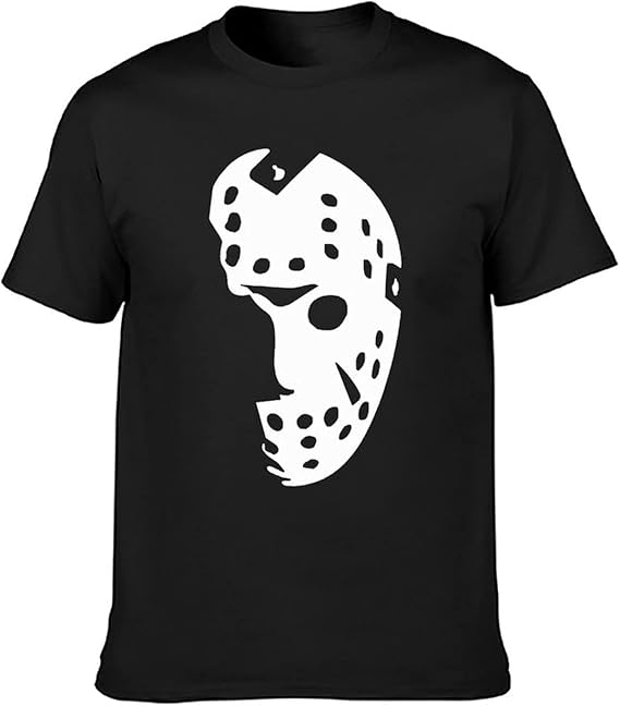 Amazon Suigetuメンズ Tシャツ 半袖 Halloween Hockey Mask Friday The 13th インナーシャツ 肌着 スポーツtシャツ 柔らかい 快適 カジュアル おしゃれ ファッション 人気 服 春 夏 秋 Tシャツ カットソー 通販