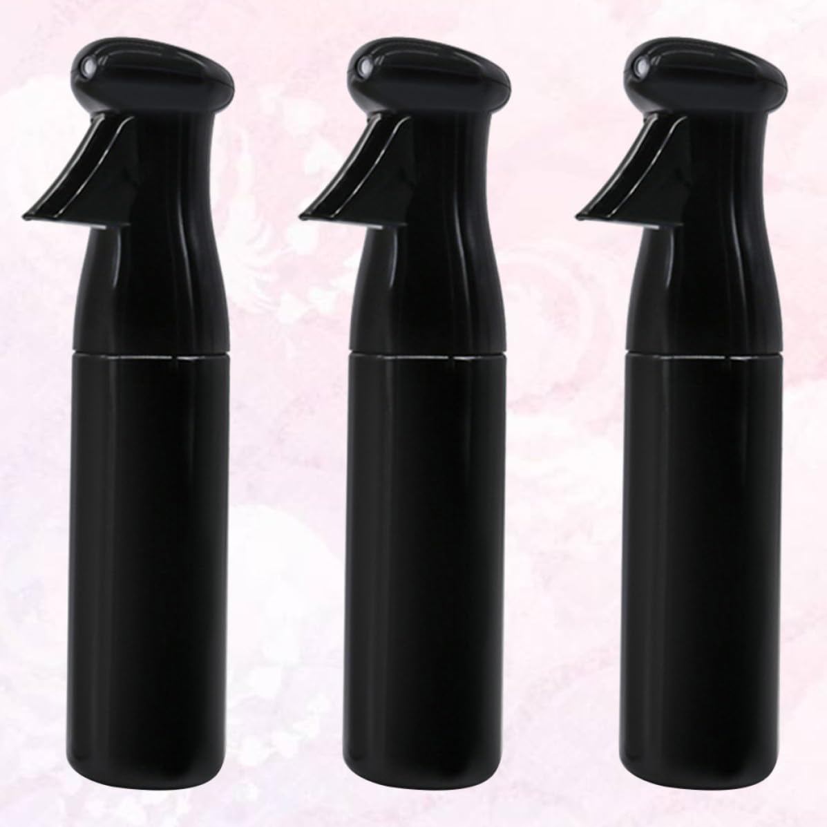 ABOOFAN 3 Piezas Botella Pulverizadora de Presión Manual Negra ABS
