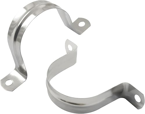 Miniatura 3 de Hordion 10 unids 2 "dos agujeros correa U soporte, M50 Rígido tubo correa de acero inoxidable abrazadera de conducto para la fijación de tuberías