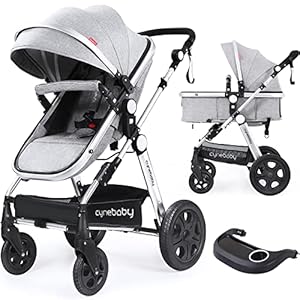 Infant Toddler Baby Stroller Carriage – Cynebaby Compact Pram Strollers Single Stroller add Cup Holder Footmuff Stroller…