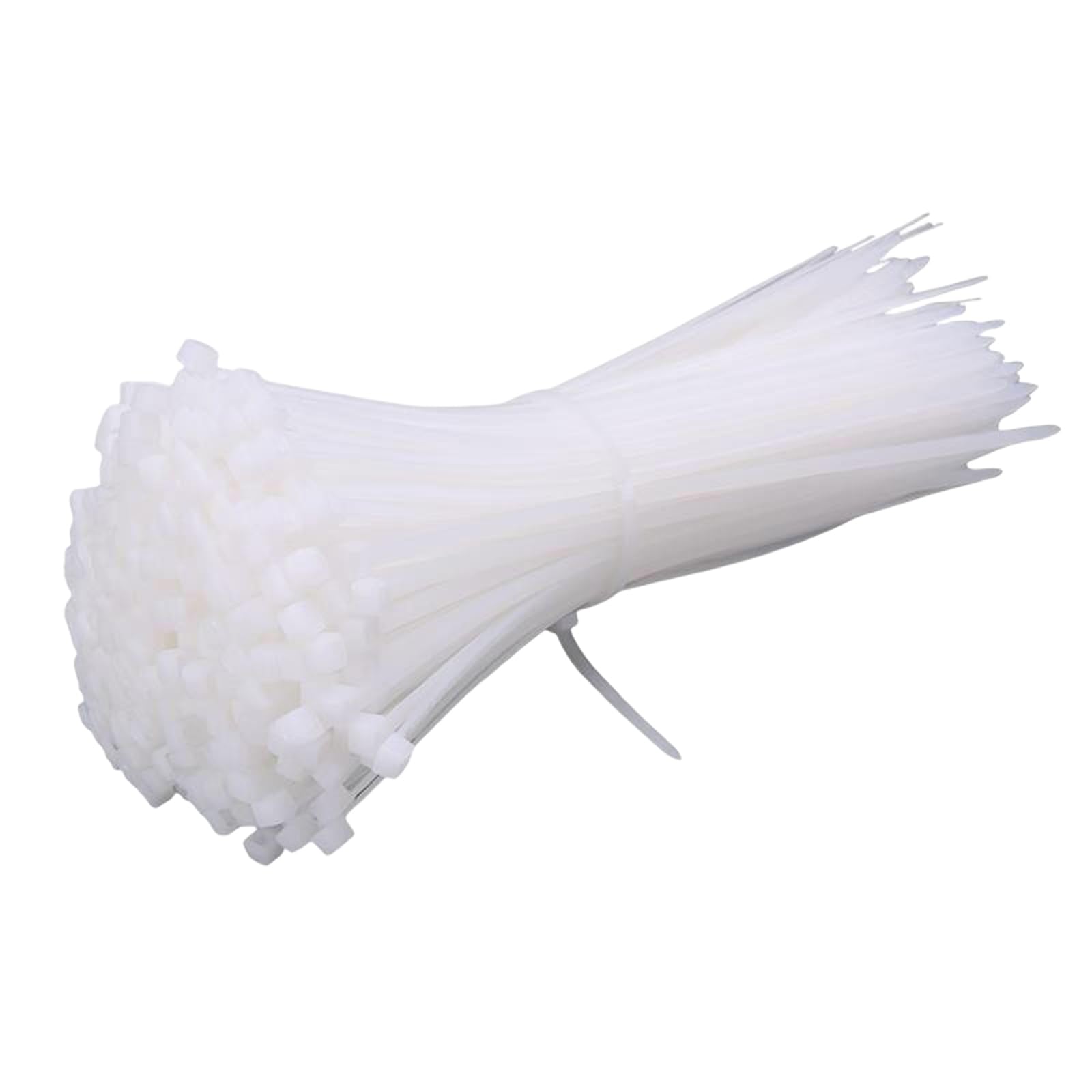 Hdoytxxm White 100Pcs Locking Cable Ties Strong Wire Tie Wraps Thick Nylon Ties For Home, Garden, Travel And Workshop For Fastening Cable