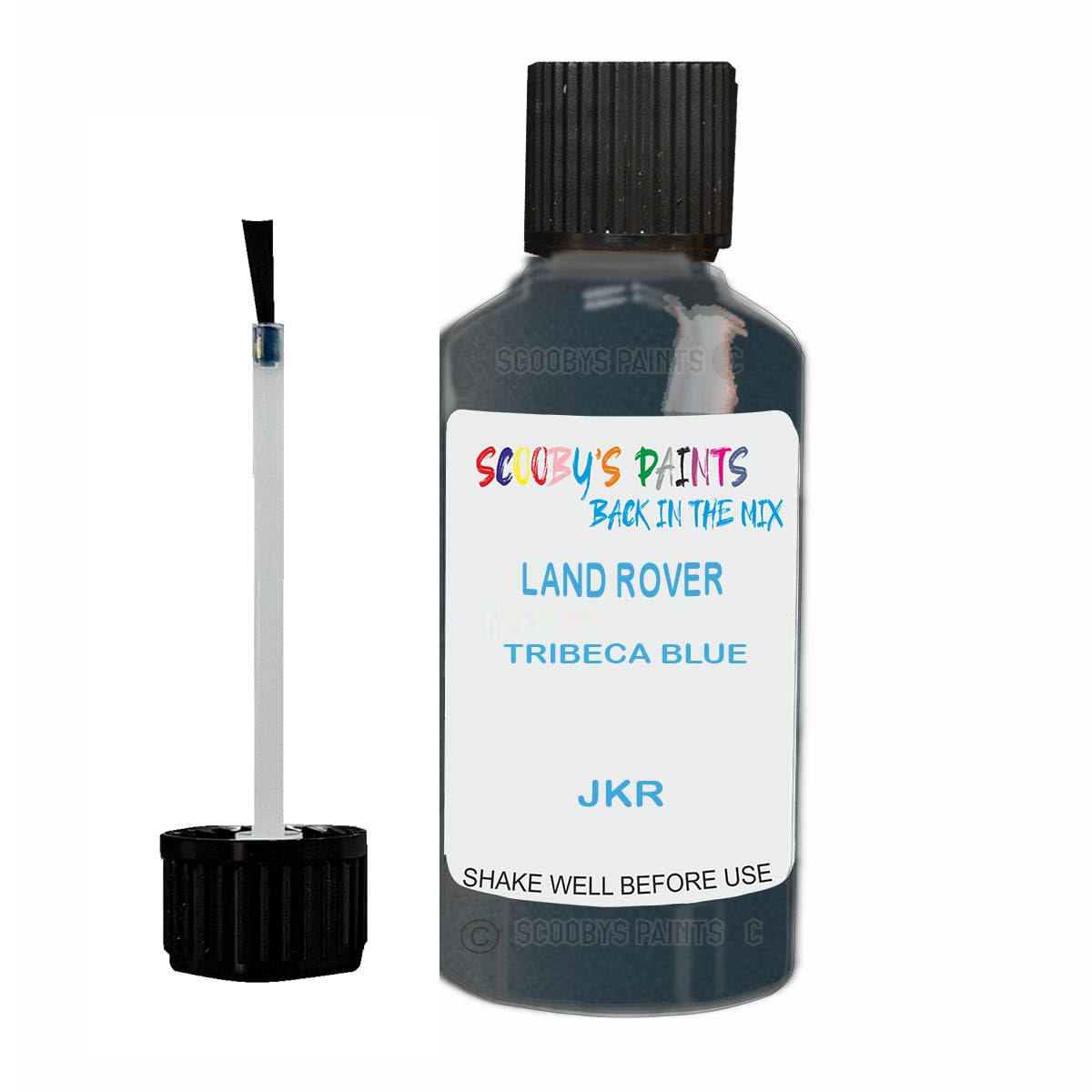 Scoobys Paints Back In The Mix Tribeca Blue Touch Up Paint For Land Rover Jkr Metallic