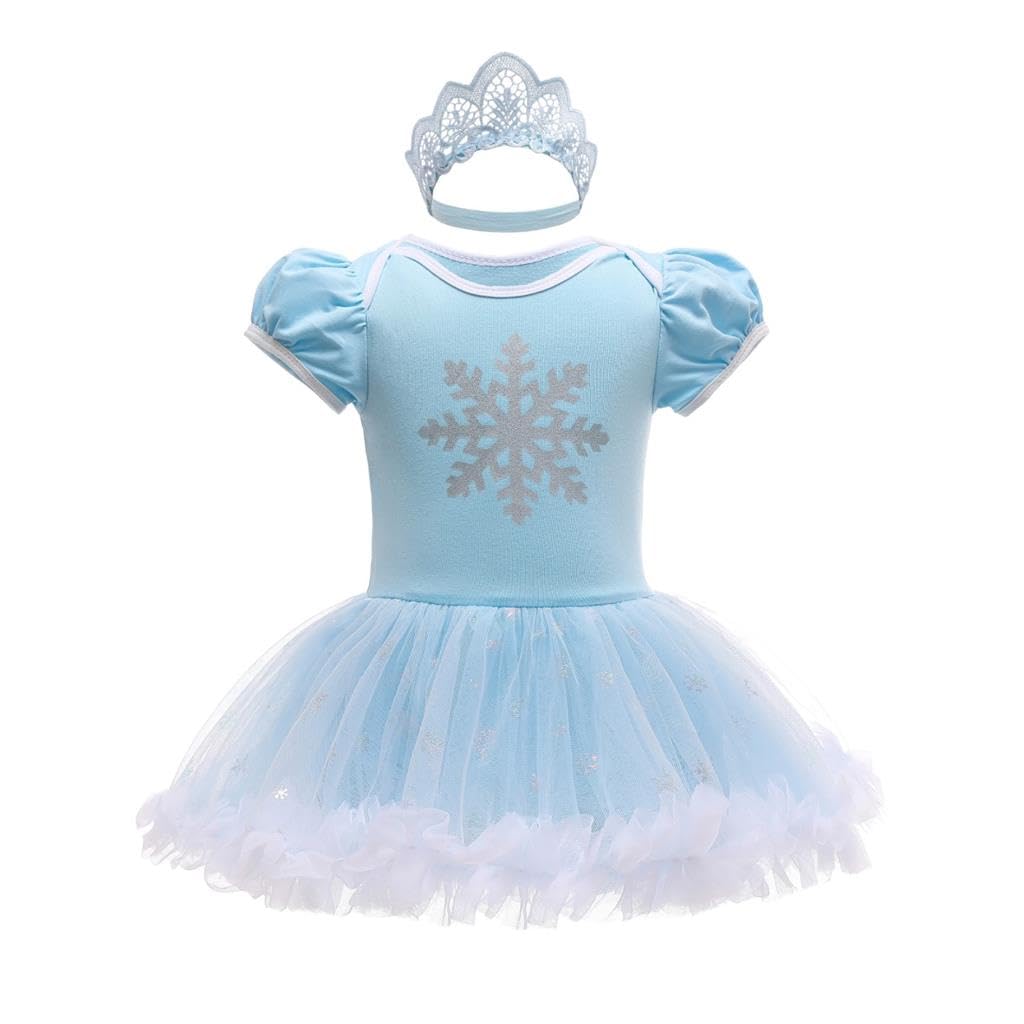 Lito Angels Disfraz de Carnaval de Princesa para Bebé Niñas Body Mono Mamelucos Onesie Vestido con Diadema — view 22