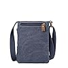 Troop London TRP0243L Classic Canvas Across Body Bag Blue #2