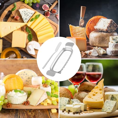 Coupe-fromage en acier inoxydable lasuroa outil coupe-beurre argent