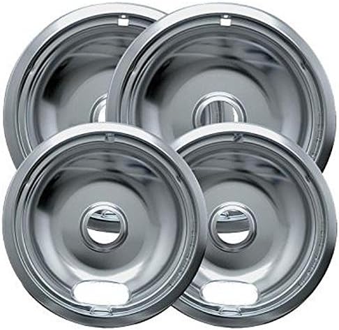 6 in. 2-Small and 8 in. 2-Large Drip Bowl - Economy (4-Pack)