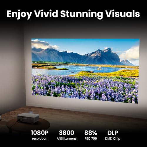 Image of BenQ TH575i 4K Compatible Smart FHD 1080p Home DLP Projector, Google TV with Licensed Netflix, 3800 ANSI Lumens Brightness, Upto 300 inch Screen Size, 1.07 Billion Colors, 16.7ms Low Input Lag 10W Speaker