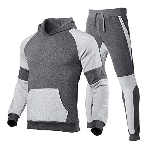 Gilet costume homme gris clair L avec sweat à capuche polaire sport