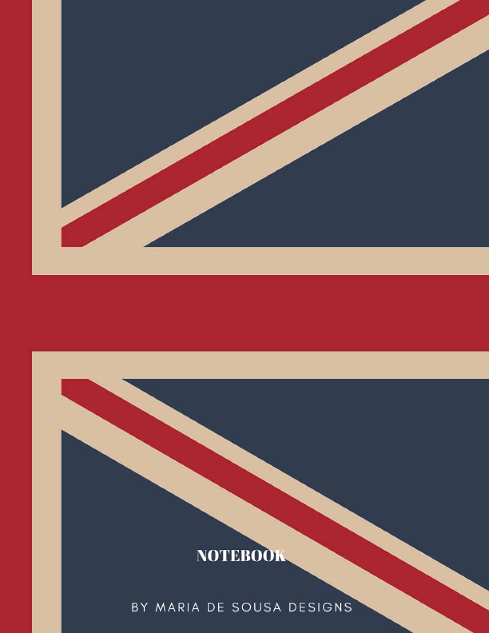 NOTEBOOK: A4 NOTEBOOK/UNION JACK for SCHOOL/UNIVERSITY/OFFICE - 100 pages