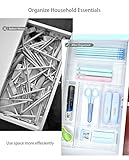 Grace Store 14 Pcs Clear Plastic Drawer Organiser Trays Desk Versatile Kitchen Drawer Organiser Storage Tray for Makeup Bedroom Office - Image 6