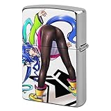 ZIPPO兼用 ライターケースアニメ風 金属製 おしゃれ かわいい アニメ柄 ウマ娘 ツインターボ 黒タイツ 尻尾 用カバー ライタ保護 防錆 全面保護 たばこ用具 喫煙具アニメ愛好者,アニメ好き タバコ好き ファション小物 グッズ 交換用外側 傷からを全面保護