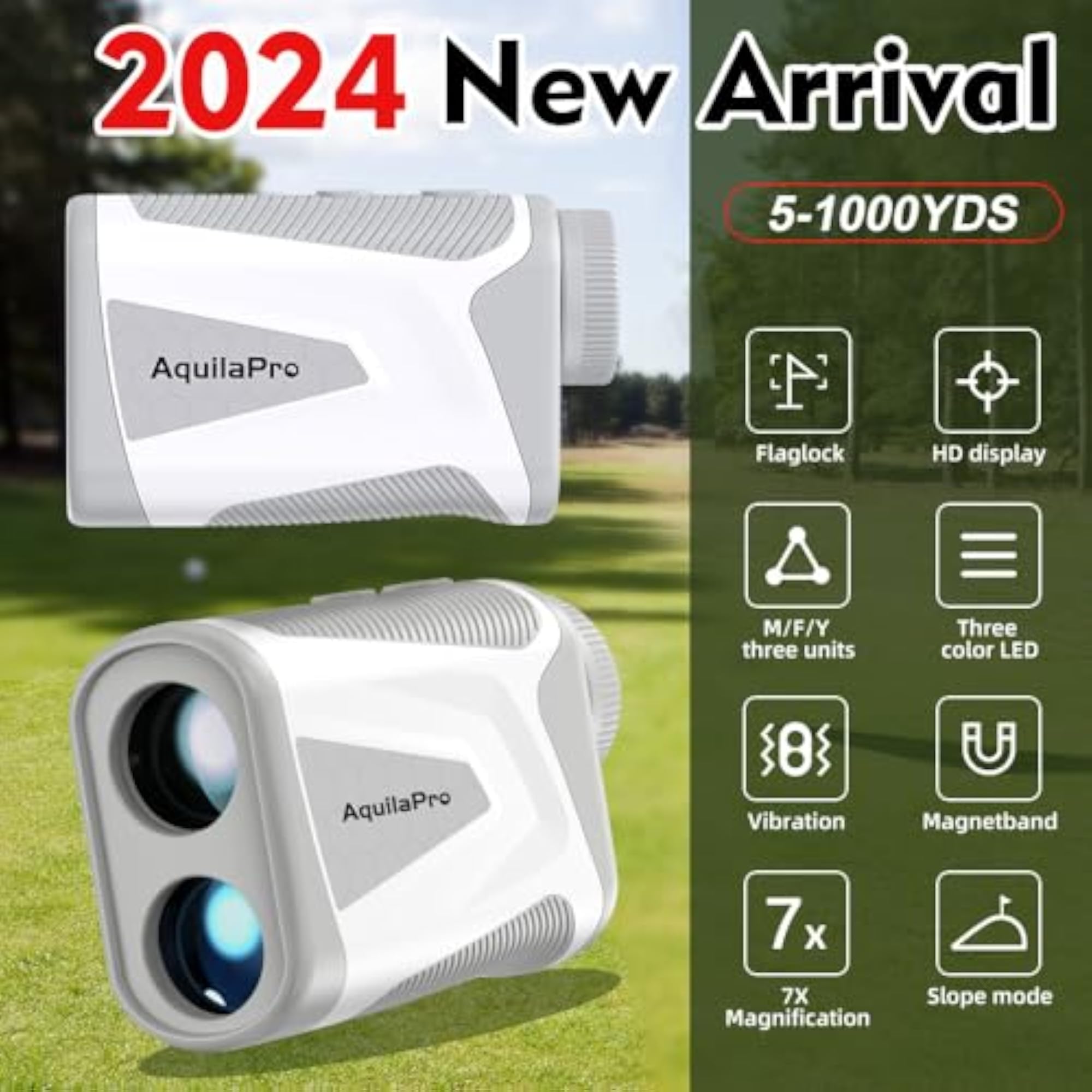 Mini4 Golf Rangefinder with Slope and Magnet