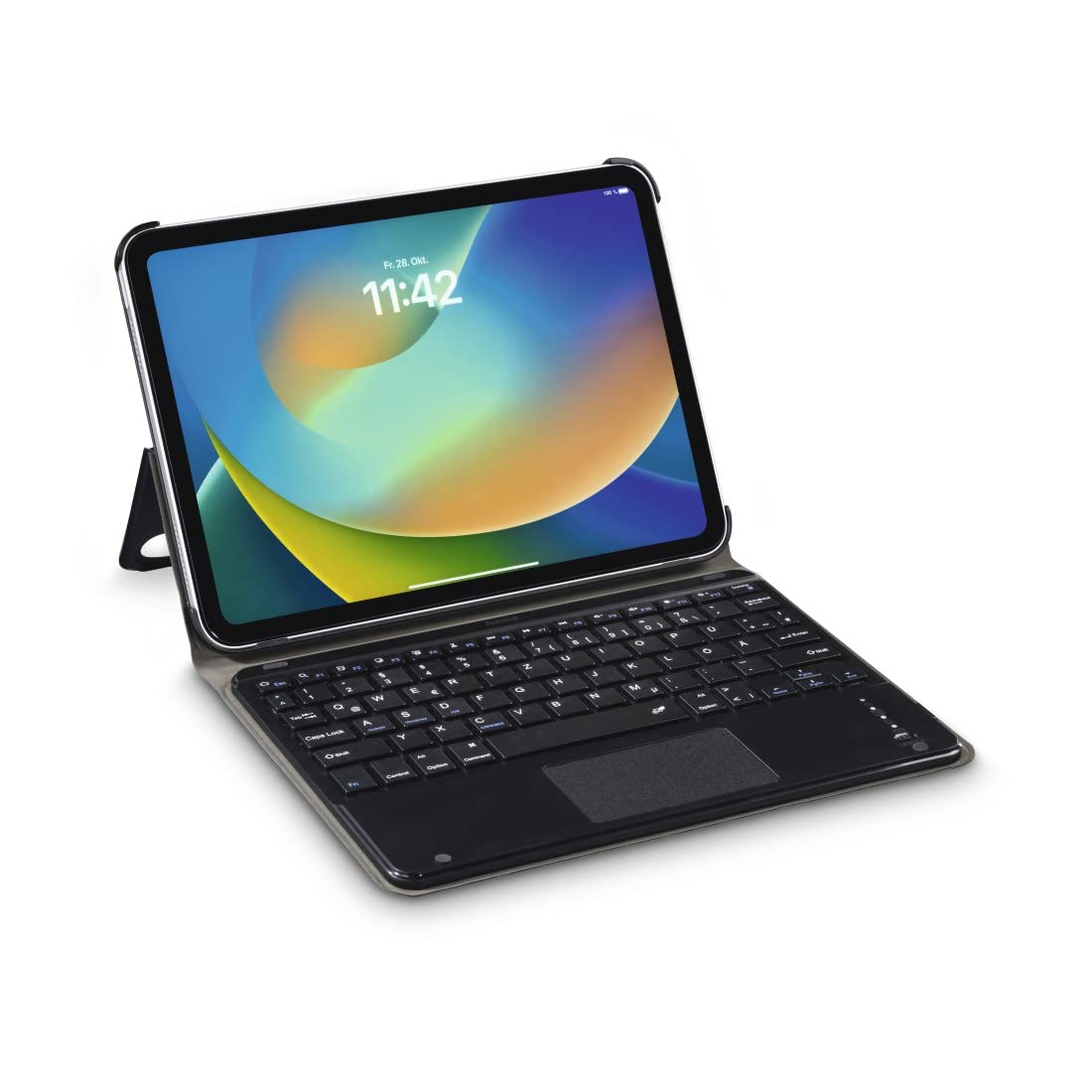 Hama Etui z klawiaturą do iPada 10. generacji 2022 (klawiatura Bluetooth z touchpadem, funkcja stojaka, magnetyczne etui na tablet, etui na tablet, do Apple iPad 10,9", wyjmowana klawiatura) czarne