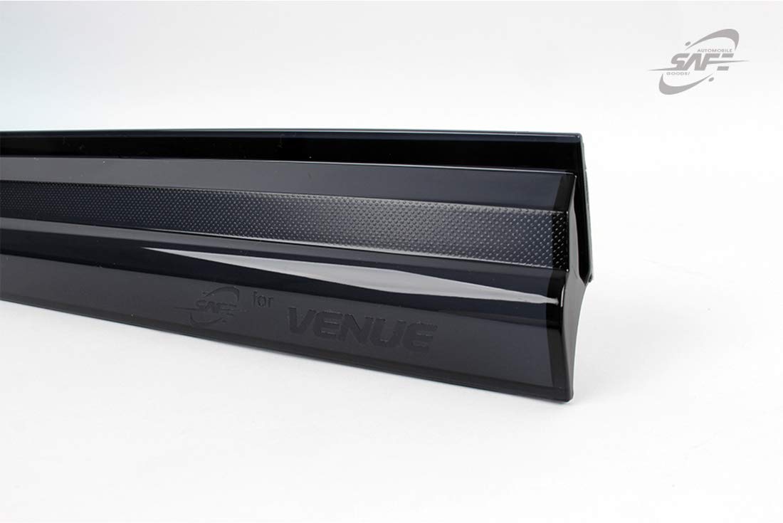 Safe Smoke Window Visor Sun Rain Vent Guard 4 Pcs Set for 2020~ Hyundai Venue Out Channel Visor