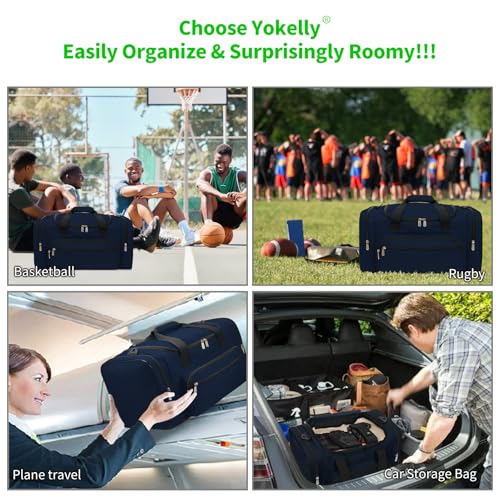 Image of Sports Duffel Bag 20 inch for Travel Gym - Navy Blue