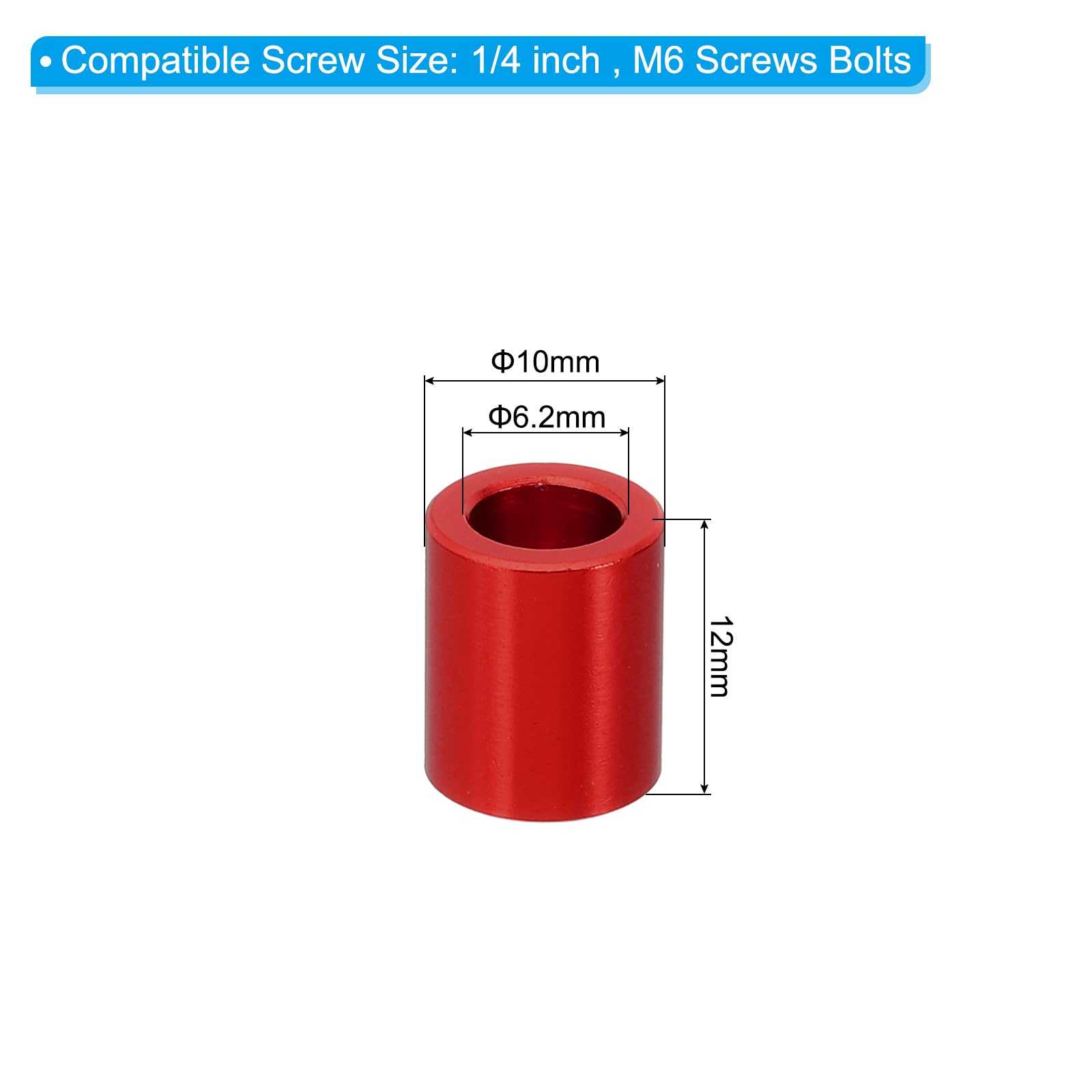 PATIKIL M6 Aluminium Spacers - Image 2