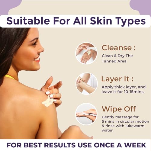 Image of Sanfe Detan Cream Instalite Detan Wipe Off 100 gm | With Glycoclear Technology | 1 Tone Brighter in 10 mintues | For Legs, Arms, Underarms and Back | Detan Cream Pack for Tan Removal & Glowing Skin