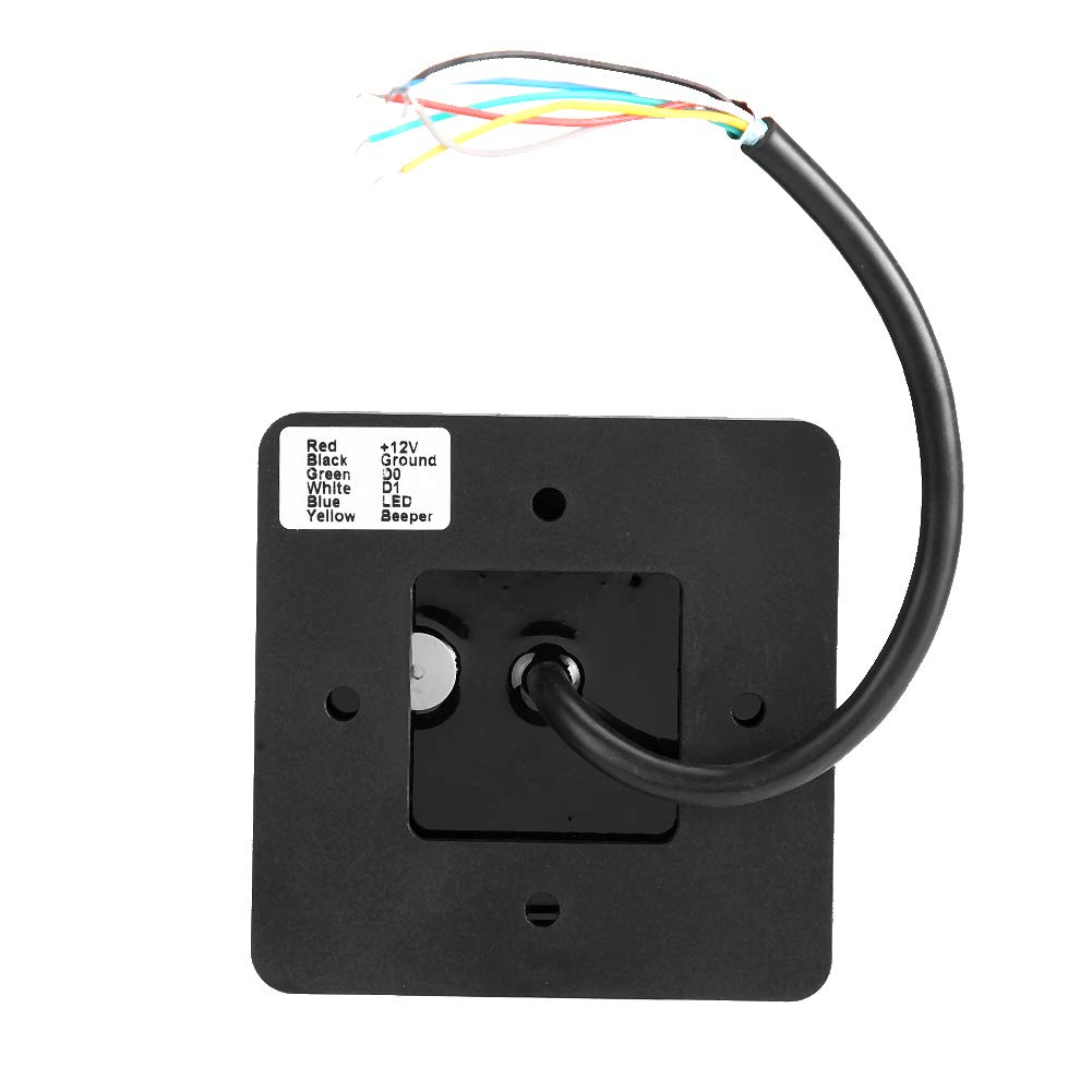 UP004 Wiegand-Zugangskartenleser, IP68 wasserdichte 26-Bit-Schnittstelle RFID Wiegand-Zugangskartenleser Unterstützung ID-Karte IC-Karte DC9-16V für das Zugangskontrollsystem (AUSWEIS)