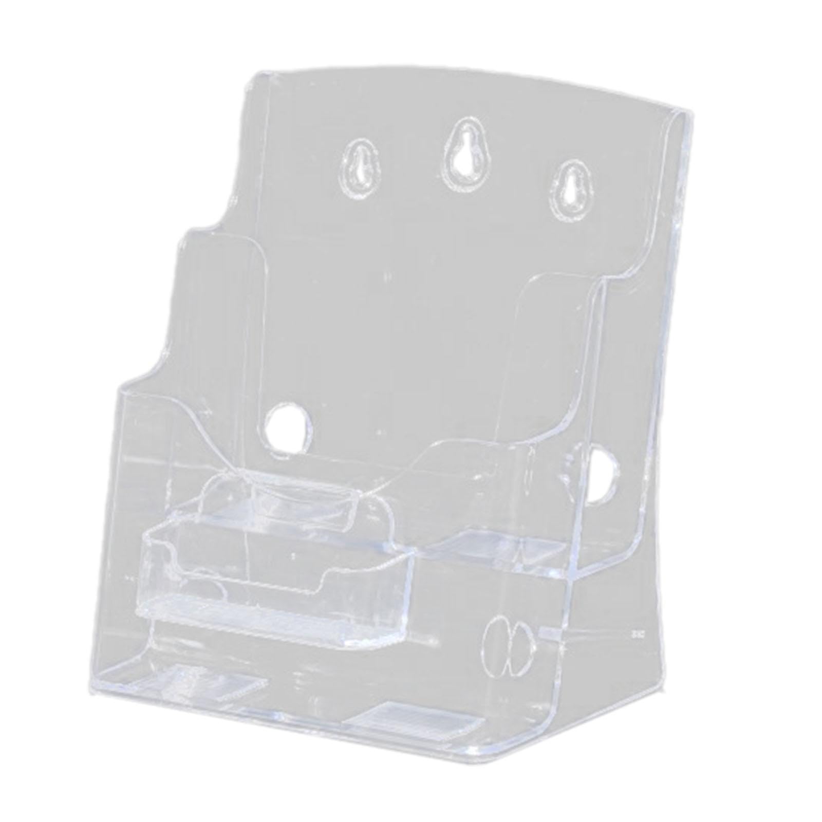 Gitohoni Acrylic Brochure Holder, Document Stand, Leaflet Stand, Flyer Holder with Material and Slanted Back for Reception, Office, Restaurant, Display, A5 2 Tiers