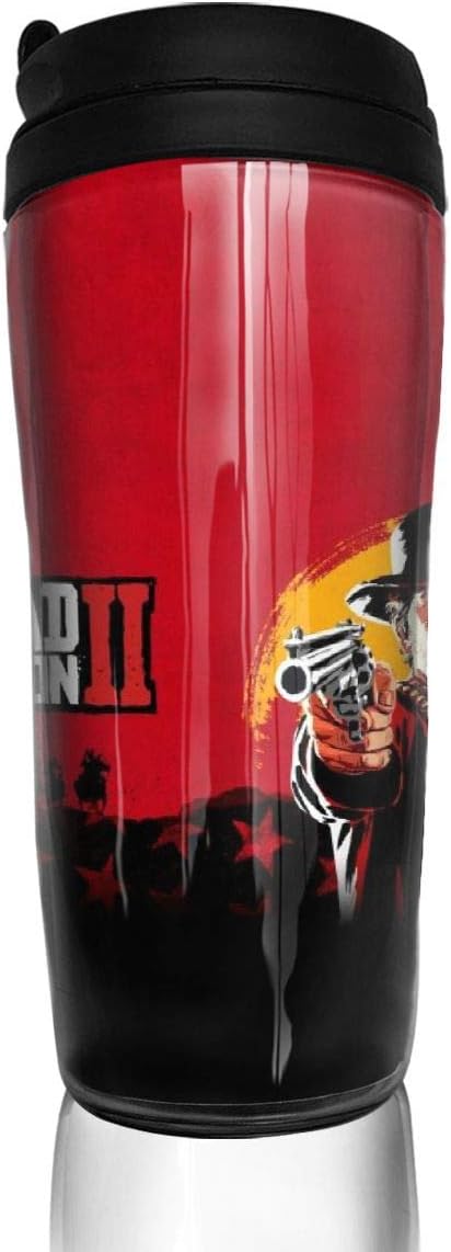 Coffee Cup 3D Printed 12 Oz Thermos Mug Redemption 2 Red Dead Double Wall Vacuum Insulated Bottle Creative Stainless Steel Tumbler Travel Tumbler