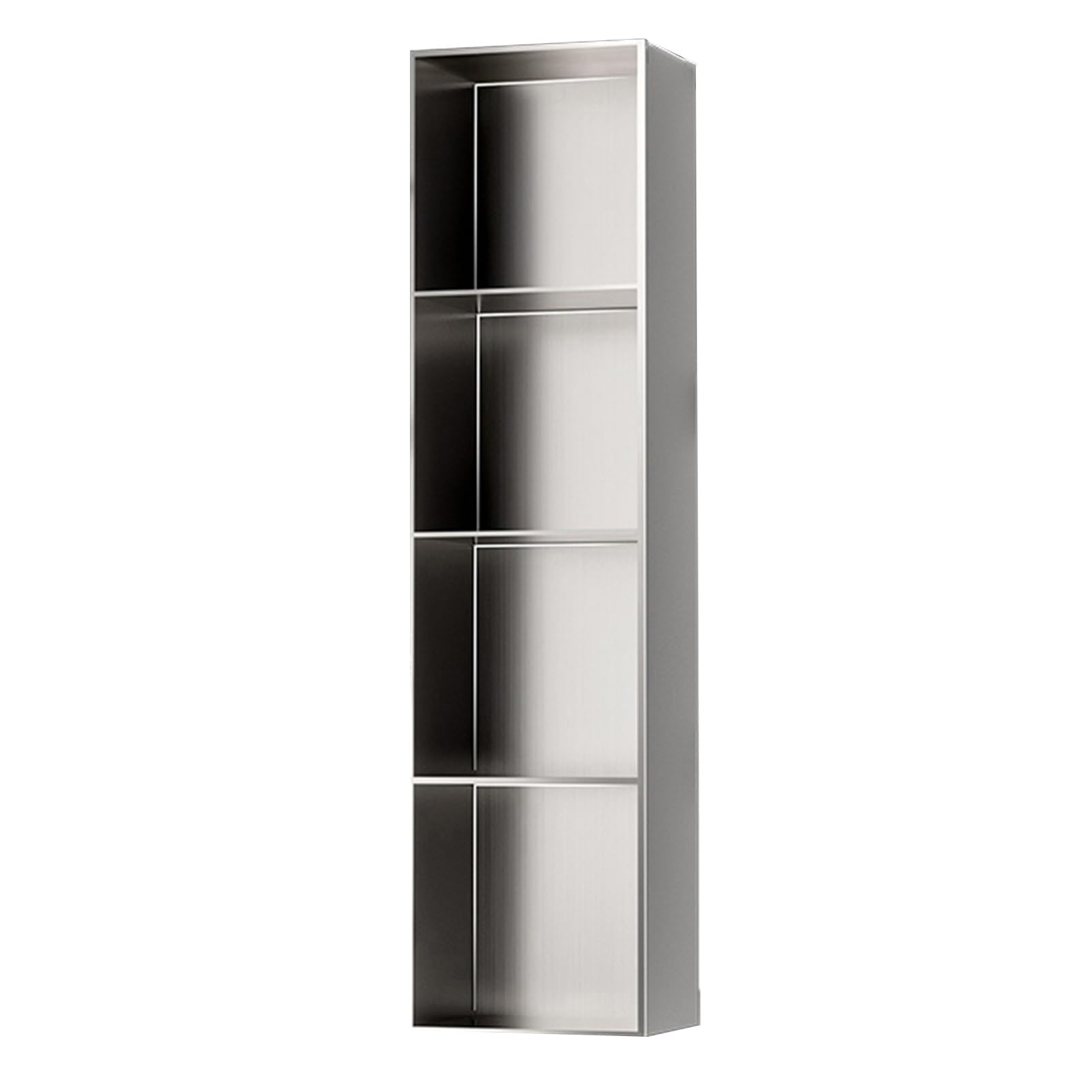 QUSYZD Bathroom Shower Recessed Niche, Rectangular Waterproof Leakproof Shower Shelf for Shampoo and Toiletries Recessed Mount Storage Shelf,Grey-28x120x12.5cm