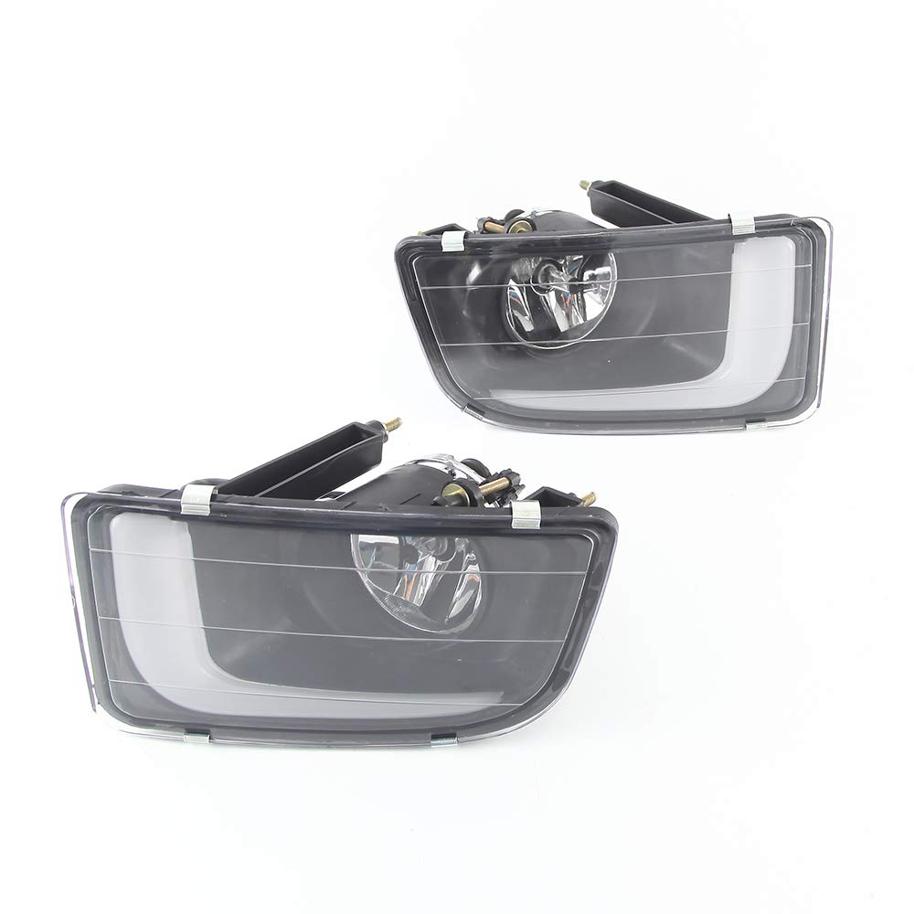 LED 6000K Luce di marcia diurna DRL + Indicatori di direzione gialli + Gruppo fendinebbia alogeno 4300K ​​per D-MAX 2014 2015