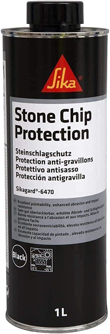 Sikagard 6470 Noir protection anti-gravillons et anti-corrosion séchage rapide 1L
