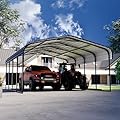 Royal Windsor 20×20ft Metal Carport Car Port for 2 Car, Heavy Duty Carport Kit with Galvanized Steel Roof Building and Frame, Outdoor Metal Canopy Multi-Use Garage Shed