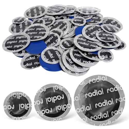 Image of ULTECHNOVO Heavy Duty Tire Repair Patches 90 Pcs 2.28 Inch Round High Temperature Rubber Puncture Patch Kit for Car Motorcycle Truck Tube Repair
