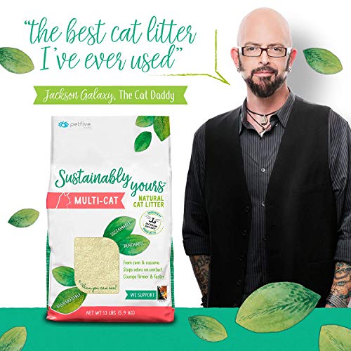 Sustainably Yours Natural Cat Litter, Large Grains, 10 lbs Gourmetian