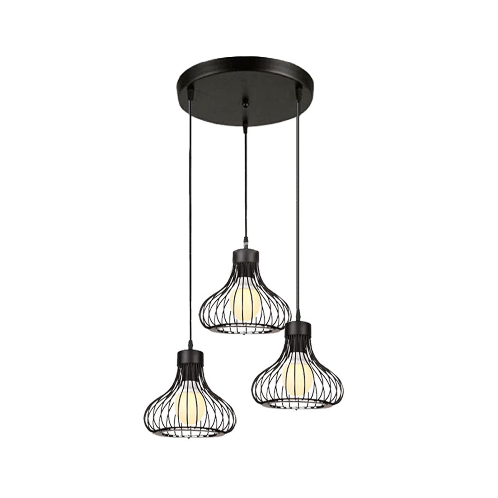 Lustre de ferme en fer forge style nordique moderne et industriel