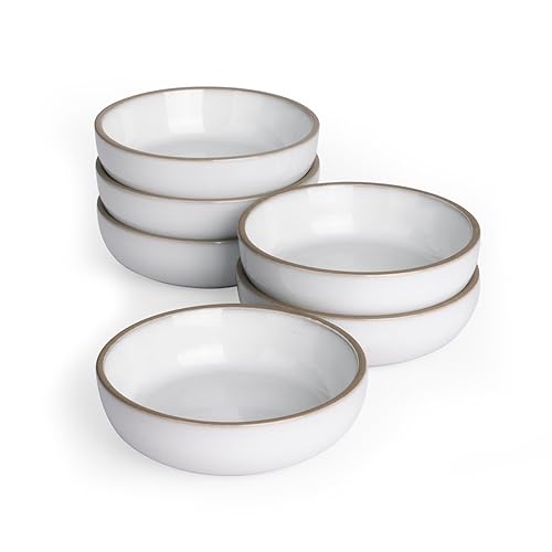 famiware Nature Ceramic Soy Sauce Dish, Dipping Bowls Set of
