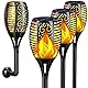 infray Solar Flammenlicht, Solarlampe für Außen, 96 LED Solar Fackel Garten Solarleuchte, Solars Gartenleuchte mit Flammeneffekt, IP65 wasserdicht, Gartenfackeln leuchte für Terrasse, Rasen und Wege