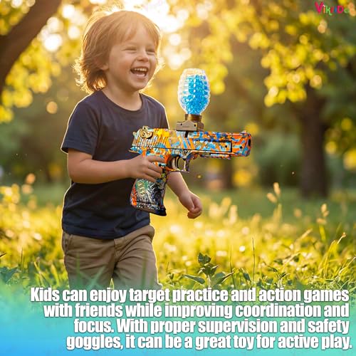 Image of Vikrida Blaster Gun for Outdoor Activities Shooting Time with Balls for Adult Original Airsoft Gun Automatic - Multicolor