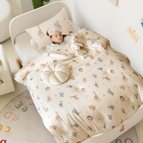MorroMorn Toddler Bedding Set with Comforter & Pillowcase