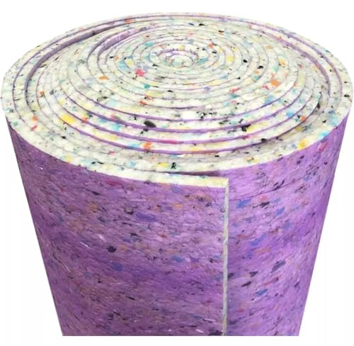 12mm Thick Foam Carpet Underlay Roll - Quality Deluxe Cushion - 15sqm Coverage - 11m x 1.37m