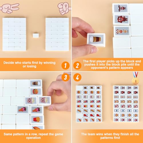 LUFEIS 65 Blöcke Mahjong Spielblöcke, Seaside Escape Game Blocks Mahjong, Seaside Escape Spiel, 30mm Seaside Escape Brettspiel mit Aufklebern aus PVC,Mahjongs Tiles Puzzles Spiel für Kinder Erwachsene