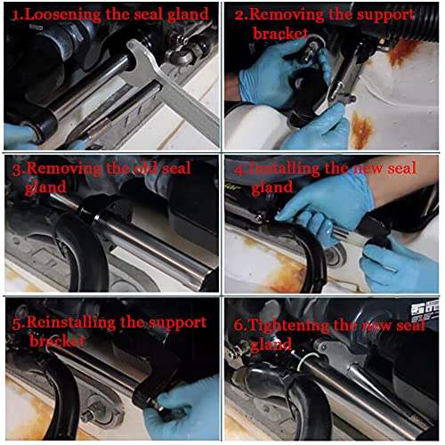 Image of Front Mount Hydraulic Steering Cylinder Seal Kit suitable for HC5340, HC5341, C5348, HC5358, HC5365, HC5375, HC6755 etc.