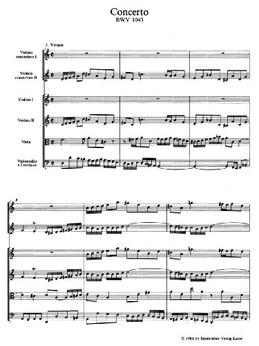 Doppelkonzert für zwei Violinen, Streicher und