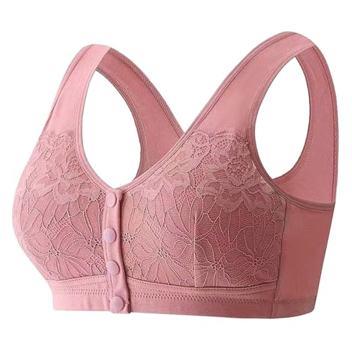 Soutien-gorge gainant sans armatures en dentelle grise pour seniors