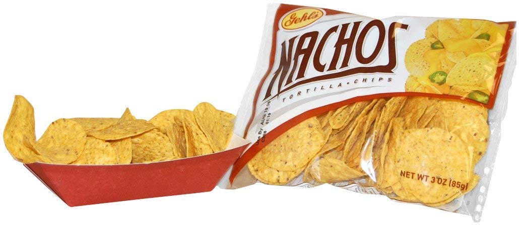 Gehls Nacho Chips 3oz Bulk Box of 36 Packs - Crunchy Topping for Nachos, Parties & Concessions