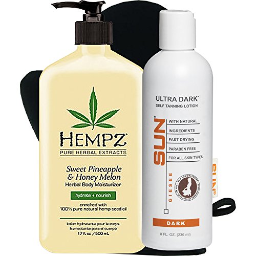 Sweet Pineapple & Honey Melon Skin Lotion, 17 oz | Self Tanner | Lotion Applicator