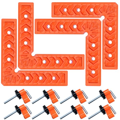 Corner Clamps 4 Pack 6x6in 90 Degree Plastic Right Angle Squares