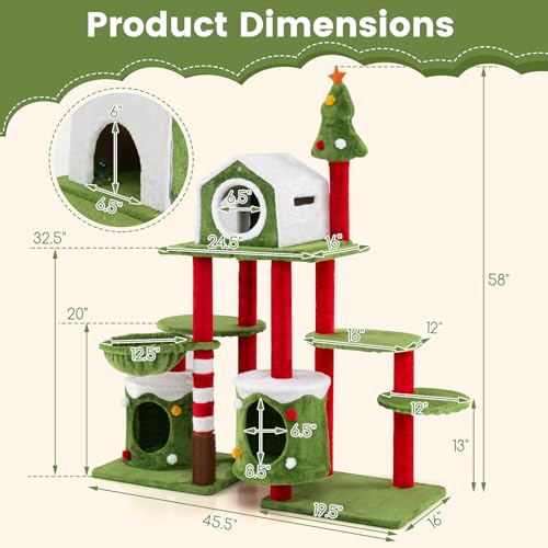 Árbol de Navidad para Gatos PETSITE 58 Pulgadas miniatura 4